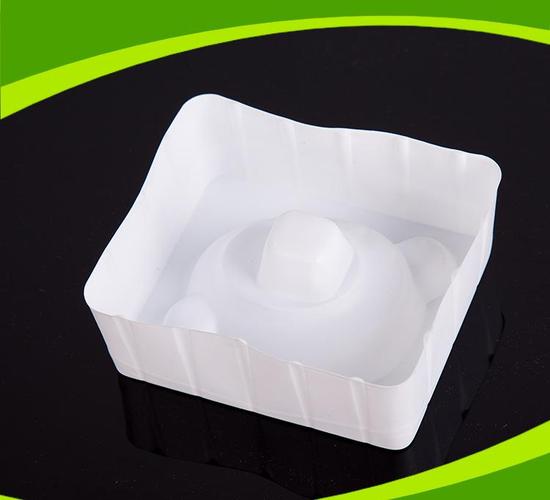 厂家生产定制 ps白色方形植绒电子吸塑料产品包装泡壳内衬托盒子